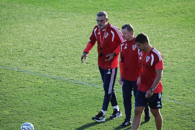 Croatian national football team training Slaven Bilic during training session of the Croatian national football team on the auxiliary pitch at the Rujevica Stadium. October 1, 2026, Rijeka, Croatia.  GoranxKovacic PIXSELL