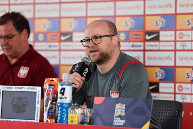 Kepa kolo Sochocina 01.10.2026 Konferencja prasowa reprezentacji Polski - - - Polish football national team, Nationalteam press conference, PK, Pressekonferenz in Kepa near Sochocin Emil Kopanski Fot. Marcin Solarz FotoPyk NEWSPIX.PL --- newspix.pl POLAND OUT! 