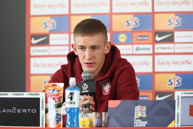 Kepa kolo Sochocina 01.10.2026 Konferencja prasowa reprezentacji Polski - - - Polish football national team, Nationalteam press conference, PK, Pressekonferenz in Kepa near Sochocin Wiktor Nowak Fot. Marcin Solarz FotoPyk NEWSPIX.PL --- newspix.pl POLAND OUT! 