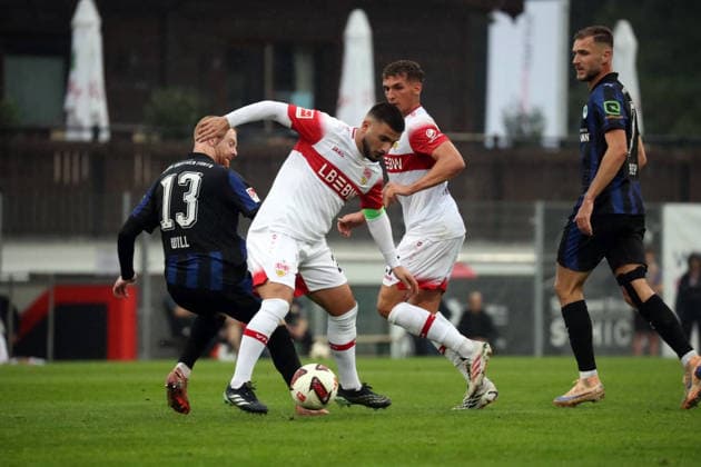 01.10.26 VfB Stuttgart - SpVgg Greuther Fürth Deutschland, Großaspach, 01.10.2026, Fussball, Bundesliga, Saison 2026 2027, Testspiel, VfB Stuttgart - SpVgg Greuther Fürth: Deniz Undav (VfB Stuttgart).