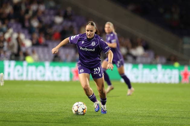 FK Austria Wien v FC Internazionale Milano - UEFA Women s Champions League 26 27 MD2 Nina-Katrin Pichler of FK Austria Wien in action during the UEFA Women s Champions League Matchday 2 match between FK Austria Wien and FC Internazionale Milano at Franz-Horr-Stadion on October 1, 2026 in Vienna, Austria. Vienna Franz-Horr-Stadion Austria Copyright: xYigitxOerme PSxImagesxYigitxOerme PSxImagesx