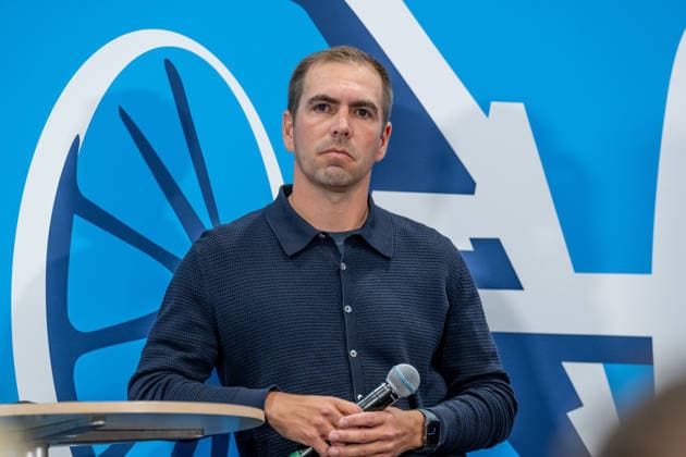 Philipp Lahm (Fussballer, Weltmeister 2014) bei der Ehrung der besten Goalgetter im Deutschen Amateurfussball in der Volkswagen VW Media Lounge mit dem Motto Torjaegerkanone fuer alle GER, Deutschland vs. Serbien, Fussball, UEFA Nations League, Ligaphase Liga A, 3. Spieltag, Spielzeit 2026 2027, 01.10.2026 (DFL DFB REGULATIONS PROHIBIT ANY USE OF PHOTOGRAPHS as IMAGE SEQUENCES and or QUASI-VIDEO). Foto: HMB Media Heike Feiner Copyright: HMBxMedia HeikexFeiner