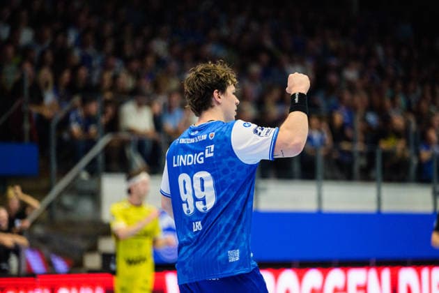 Tillman Leu (ThSV Eisenach, 99) Jubel zum Treffer. GER, ThSV Eisenach gegen TVB Stuttgart, 1. Opel Handballbundesliga, Handball, 7. Spieltag, Saison 2026 2027, 19.00 Uhr, 01.10.2026 GER, ThSV Eisenach gegen TVB Stuttgart, 1. Opel Handballbundesliga, Handball, 7. Spieltag, Saison 2026 2027, 19.00 Uhr, 01.10.2026 Eisenach Copyright: xMartinxHerbstx