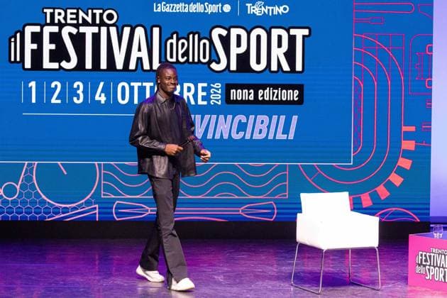 Foto Enrico Pretto LaPresse 1 ottobre 2026 Trento, Italia Cronaca Festival dello Nella foto: Yann Aurel Bisseck;  Copyright: xEnricoxPretto LaPressex