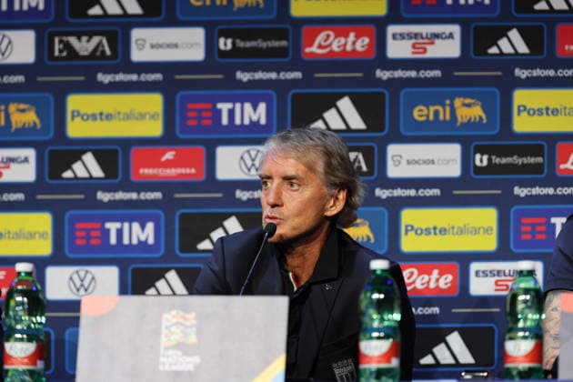 2026 27 UEFA Nations League football match between France and Italy Roberto Mancini Head Coach of Italy during the 2026 27 UEFA Nations League football match between France and Italy on October 2, 2026, at the Stade de France in Paris. PARIGI Stadio De France Parigi Francia Copyright: xFABIOxSASSOxFabioxSassox 7V8A8617