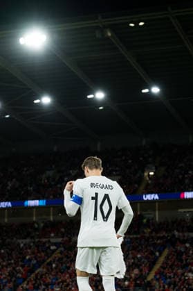 261001 Martin odegaard of Norway ahead of the Nations League football match between Wales and Norway on October 1, 2026 in Cardiff. Photo: Vegard Grott BILDBYRAN kod VG VG1015 bbeng fotboll football soccer fotball nations league landskamp norge norway walesbbeng fotboll football soccer fotball nations league landskamp norge norway wales Copyright: VEGARDxGRoTT BB261001VG019