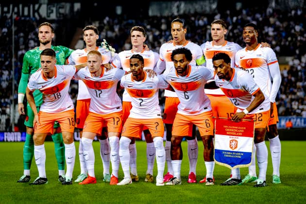 THESSALONIKI - Team photo of Nederland during the UEFA Nations League match between Griekenland and Nederland at Toumba Stadion on 1 October 2026 in Thessaloniki, Griekenland. (Photo by DeFodi Images) -