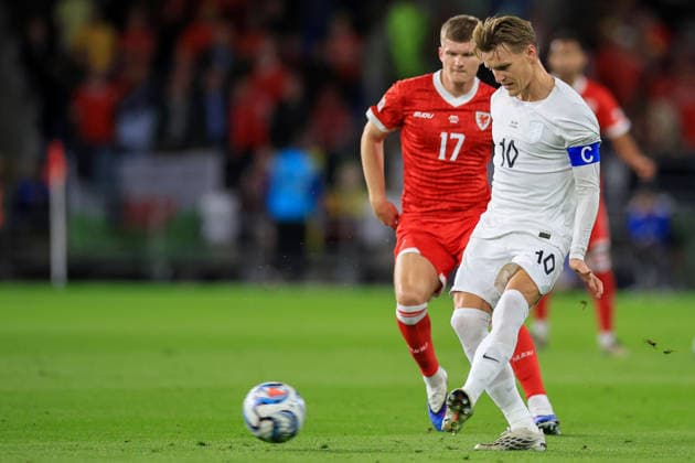 Wales v Denmark UEFA Nations League Martin Odegaard Of Norway during the UEFA Nations League Group D match at the Cardiff City Stadium, Cardiff 01 10 2026 UK Newspapers OUT Copyright: xGeraintxNicholasx FIL-24019-0031