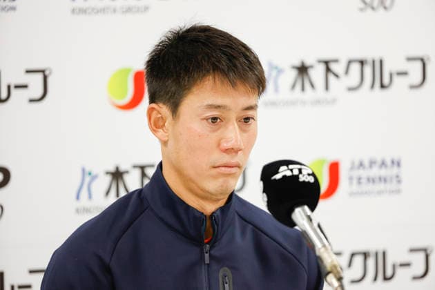 October 1, 2026, Tokyo, Japan: Kei Nishikori (Japan) attends a press conference, PK, Pressekonferenz after his match against Frances Tiafoe (USA) during the Kinoshita Group Japan Open Tennis Championships at Ariake Colosseum in Tokyo. The tournament runs from September 29 to October 6. Tokyo Japan - ZUMAm191 20261001_aap_m191_060 Copyright: xRodrigoxReyesxMarinx