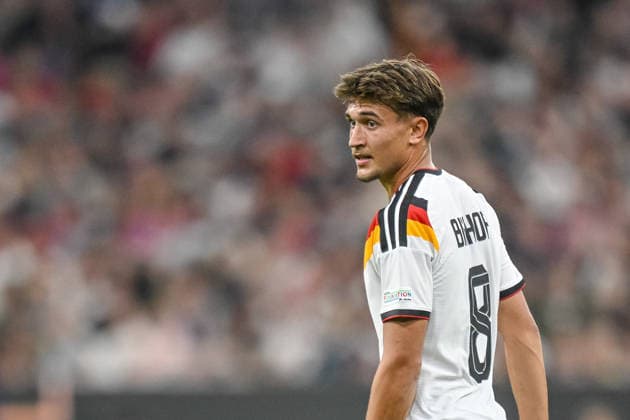 Tom Bischof (Germany) Looks on during the UEFA Nations League 2026 27 group phase match between Germany and Serbia at Allianz Arena on October 1, 2026 in Munich, Germany. (Photo by Harry Langer DeFodi Images) -
