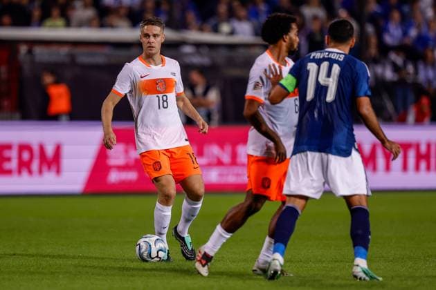 THESSALONIKI , 01-10-2026 , Toumba Stadium , season 2026 2027 , UEFA Nations League football , match between Greece and The Netherlands. picture shows Netherlands player Joey Veerman Greece - Netherlands  x207787998x Copyright: