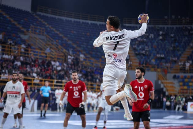 Zamalek V Al Ahly - 19th IHF Men s Club World Championship, WM, Weltmeisterschaft 2026 - Bronze Medal Match Belal Massoud of Zamalek plays during the 19th IHF Men s Club World Championship 2026 bronze medal match between Zamalek and Al Ahly at the New Administrative Capital Covered Hall on October 1, 2026. New Cairo -New Capital Egypt  Copyright: xAymanxArefx originalFilename:aref-notitle261001_npGq0.jpg