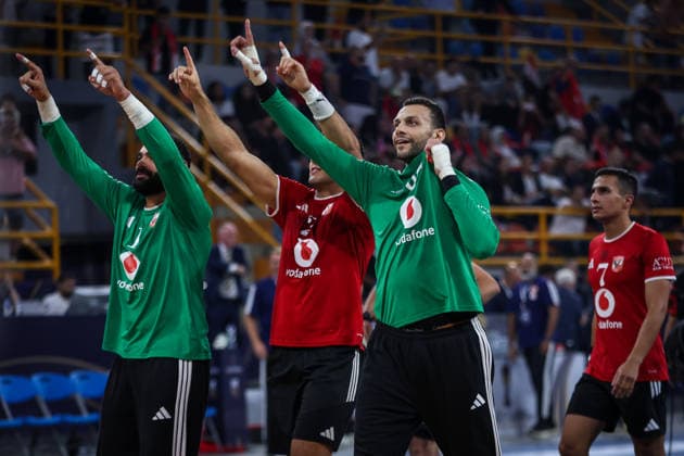 Zamalek V Al Ahly - 19th IHF Men s Club World Championship, WM, Weltmeisterschaft 2026 - Bronze Medal Match Al Ahly players celebrate after winning the bronze medal in the 19th IHF Men s Club World Championship 2026 match against Zamalek at the New Administrative Capital Covered Hall in Egypt on October 1, 2026. New Cairo -New Capital Egypt  Copyright: xAymanxArefx originalFilename:aref-notitle261001_np3Sq.jpg