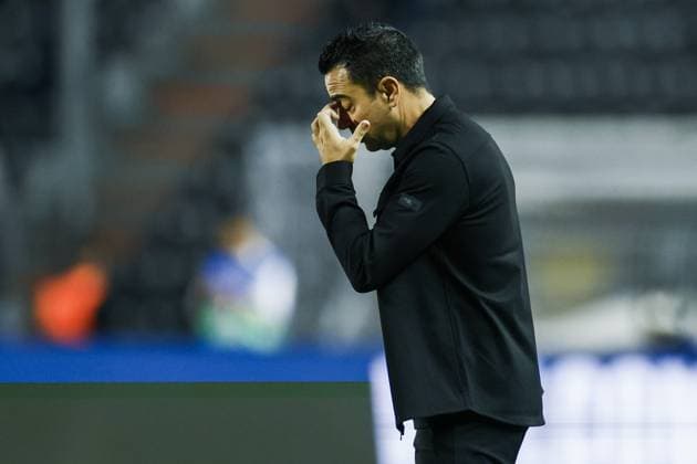 THESSALONIKI - Netherlands coach Xavi Hernandez reacts after trailing 1-0 during the UEFA Nations League match between Greece and the Netherlands at Toumba Stadium on October 1, 2026, in Greece. KOEN VAN WEEL ANP xVIxANPxSportx xxANPxIVx 571091407 originalFilename: 571091407.jpg