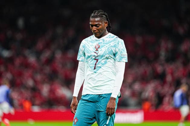 Rafael Leao (Portugal, 07) DEN, Dänemark vs. Portugal, Fußball, UEFA Nations League A, Gruppe 4, Spieltag 03, Saison 2026 2027, 01.10.2026 DEN, Dänemark vs. Portugal, Fußball, UEFA Nations League A, Gruppe 4, Spieltag 03, Saison 2026 2027, 01.10.2026 Kopenhagen Copyright: xEibner-Pressefoto MarcelxvonxFehrnx EP_MFN