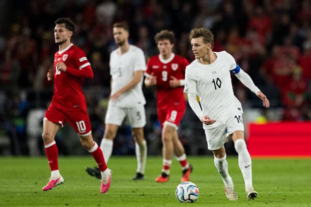 261001 Martin odegaard of Norway during the Nations League football match between Wales and Norway on October 1, 2026 in Cardiff. Photo: Vegard Grott BILDBYRAN kod VG VG1015 bbeng fotboll football soccer fotball nations league landskamp norge norway walesbbeng fotboll football soccer fotball nations league landskamp norge norway wales Copyright: VEGARDxGRoTT BB261001VG052