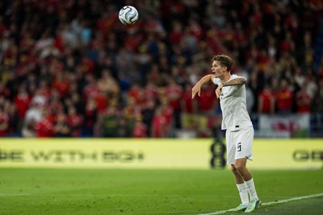 261001 David Moller Wolfe of Norway during the Nations League football match between Wales and Norway on October 1, 2026 in Cardiff. Photo: Vegard Grott BILDBYRAN kod VG VG1015 bbeng fotboll football soccer fotball nations league landskamp norge norway walesbbeng fotboll football soccer fotball nations league landskamp norge norway wales Copyright: VEGARDxGRoTT BB261001VG055