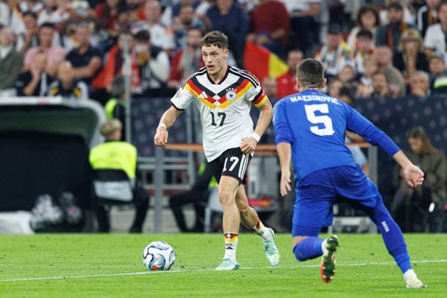 Florian Wirtz (17, Deutschland) beim Spiel zwischen Deutschland v Serbien, Fussball, Herren, UEFA Nations League, 2026 2027, 3.Spieltag am 01.10.2026 in München, Allianz Arena. Bayern Deutschland