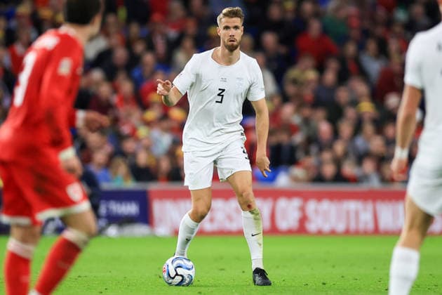 Wales v Denmark UEFA Nations League Kristoffer Ajer Of Norway during the UEFA Nations League Group D match at the Cardiff City Stadium, Cardiff 01 10 2026 UK Newspapers OUT Copyright: xGeraintxNicholasx FIL-24019-0049