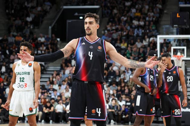 BASKET BALL : Paris Basket Vs Zalgiris Kaunas - Euroligue - 01 10 2026 Leopold Cavaliere (Paris) ParisFrance  Copyright: xMichaelxBaucherx