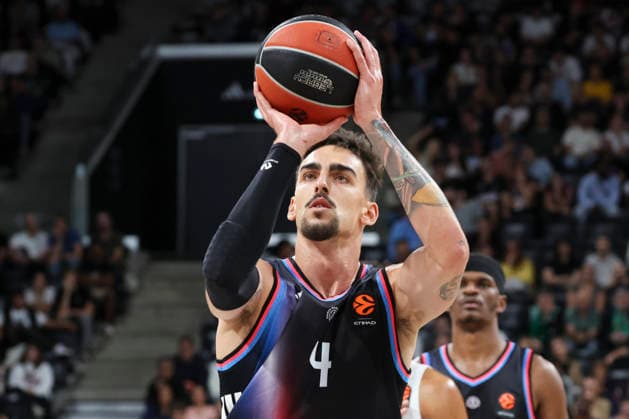 BASKET BALL : Paris Basket Vs Zalgiris Kaunas - Euroligue - 01 10 2026 Leopold Cavaliere (Paris) ParisFrance  Copyright: xMichaelxBaucherx