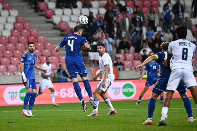 SOCCER - UEFA Nations League - Israel vs. Kosovo Photo by IPA ABACAPRESS.COM89190336 - Ilir Krasniqi (Kosovo) during the Nations League, Matchday 3, League B, Group B3, between Israel and Kosovo on October 1, 2026, at the Nagyerdei Stadium in Debrecen, Hungary Haifa Israel  Copyright: xIPAxSport ABACAx