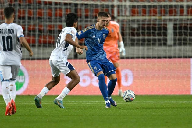 SOCCER - UEFA Nations League - Israel vs. Kosovo Photo by IPA ABACAPRESS.COM89190622 - Ilir Krasniqi (Kosovo) during the Nations League, Matchday 3, League B, Group B3, between Israel and Kosovo on October 1, 2026, at Nagyerdei Stadium in Debrecen, Hungary Haifa Israel  Copyright: xIPAxSport ABACAx