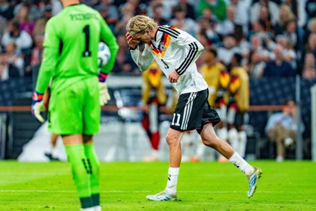 Nations League, Gruppe A, 3. Spieltag, Deutschland vs. Serbien am 01.10.2026 in der Allianz Arena in München Nick Woltemade (Deutschland) Copyright: xBahhoxKarax