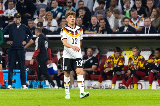 Fussball: UEFA Nations League 2026 - 2027, 3. Spieltag - Deutschland vs Serbien - Allianz-Arena (München) : Philipp Treu (Deutschland, 13) Freisteller Copyright: xMichellexLukax