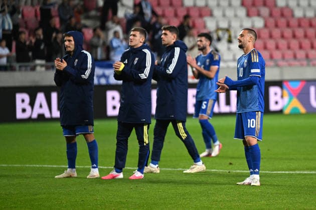 IPA89192904 - Closing remarks on the Kosovo match during the Nations League phase, Matchday 3, League B Group B3, between Israel and Kosovo on October 1, 2026, at Nagyerdei Stadium in Debrecen, Hungary  Copyright: xVincenzoxOrlando IPAxSportx xx IPA89192904
