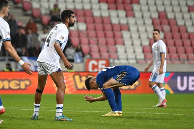 SOCCER - UEFA Nations League - Israel vs. Kosovo Photo by IPA ABACAPRESS.COM89192454 - Veldin Hodza (Kosovo) during the Nations League phase, Matchday 3, League B Group B3, between Israel and Kosovo on October 1, 2026, at the Nagyerdei Stadium in Debrecen, Hungary Haifa Israel  Copyright: xIPAxSport ABACAx