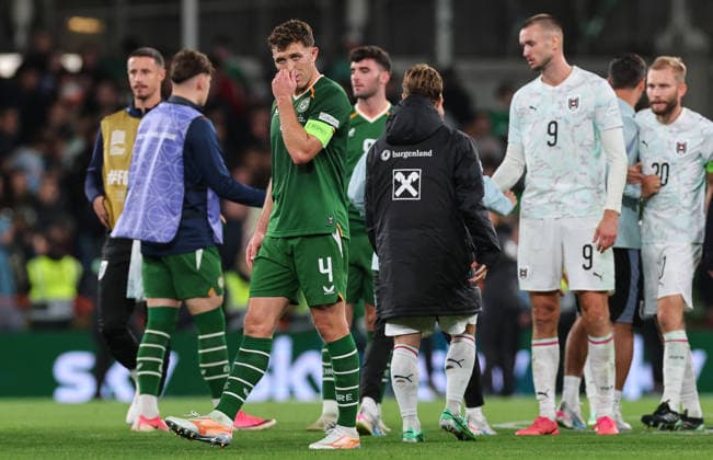 UEFA Nations League Group Stage, Aviva Stadium, Dublin 1 10 2026 Republic of Ireland vs Austria Ireland™s Dara O Shea after the game Dara O Shea after the game 1 10 2026  Copyright: xx RB1_2743