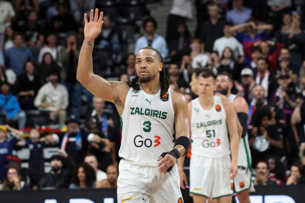 BASKET BALL : Paris Basket Vs Zalgiris Kaunas - Euroligue - 01 10 2026 Carsen Edwards (Zalgiris Kaunas) ParisFrance  Copyright: xMichaelxBaucherx
