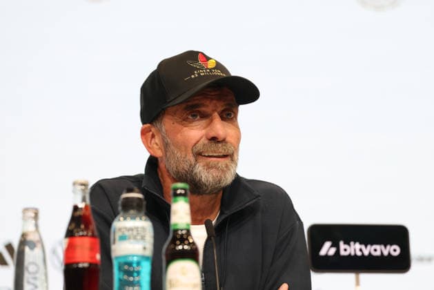 Juergen Klopp (Deutschland, Bundestrainer) bei der Pressekonferenz nach dem Spiel, GER, Deutschland vs. Serbien, Fussball, UEFA Nations League, 3. Spieltag, Saison 2026 2027, 01.10.2026, GER, Deutschland vs. Serbien, Fussball, UEFA Nations League, 3. Spieltag, Saison 2026 2027, 01.10.2026 Muenchen Copyright: xEibner-Pressefoto JennixMaulx EP_JML