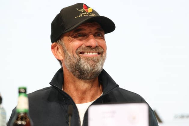 Juergen Klopp (Deutschland, Bundestrainer) bei der Pressekonferenz nach dem Spiel, lacht, GER, Deutschland vs. Serbien, Fussball, UEFA Nations League, 3. Spieltag, Saison 2026 2027, 01.10.2026, GER, Deutschland vs. Serbien, Fussball, UEFA Nations League, 3. Spieltag, Saison 2026 2027, 01.10.2026 Muenchen Copyright: xEibner-Pressefoto JennixMaulx EP_JML