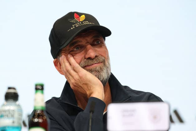 Juergen Klopp (Deutschland, Bundestrainer) bei der Pressekonferenz nach dem Spiel, GER, Deutschland vs. Serbien, Fussball, UEFA Nations League, 3. Spieltag, Saison 2026 2027, 01.10.2026, GER, Deutschland vs. Serbien, Fussball, UEFA Nations League, 3. Spieltag, Saison 2026 2027, 01.10.2026 Muenchen Copyright: xEibner-Pressefoto JennixMaulx EP_JML