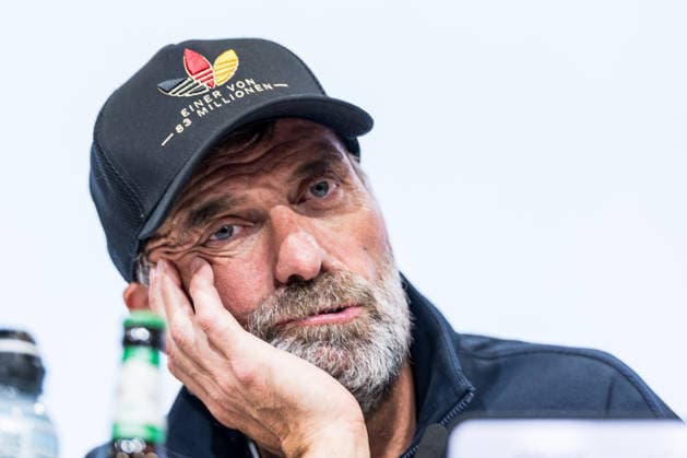 MUNICH, GERMANY - OCTOBER 01: Juergen Klopp (Head Coach Germany) during the post game press conference, PK, Pressekonferenz after the UEFA Nations League match between Germany vs. Serbia at Allianz Arena on matchday 3 of the UEFA Nations League on October 01, 2026 in Munich, Germany. Bavaria Germany Copyright: xSteffiexWunderlx