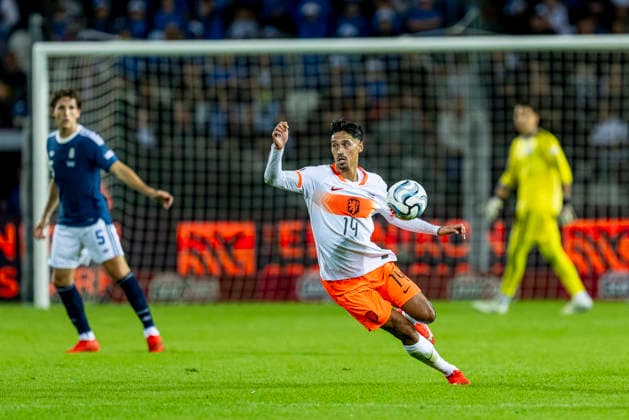 THESSALONIKI - Nederland midfielder Tijjani Reijnders during the UEFA Nations League match between Griekenland and Nederland at Toumba Stadion on 1 October 2026 in Thessaloniki, Griekenland. (Photo by DeFodi Images) -