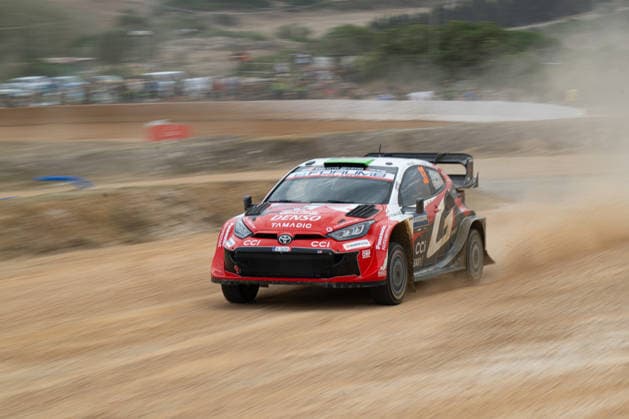 FIA WRC, Motorsport Rallye, WM 2026: Rally Italia Sardegna - Day 1 Elfyn Evans (GBR) and Scott Martin (GBR) on a Toyota GR Yaris Rally1 in action during the FIA WRC RALY ITALIA SARDEGNA in Alghero, Italy on 1-4 October, 2026. Algero Sardinia Italy  Copyright: xFedericoxManonix originalFilename:manoni-rallyita261001_npCiQ.jpg