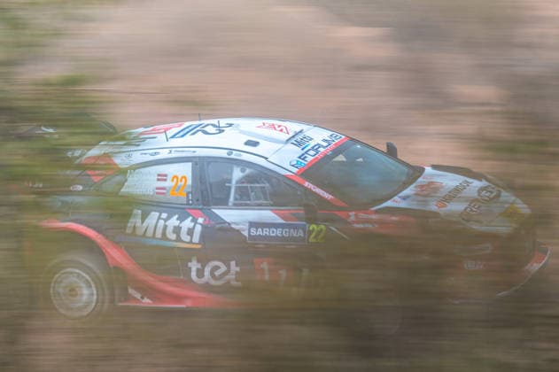 FIA WRC, Motorsport Rallye, WM 2026: Rally Italia Sardegna - Day 1 Martins Sesks (LAT) and Renars Francis (LAT) on a Ford Puma Rally1 in action during the FIA WRC RALY ITALIA SARDEGNA in Alghero, Italy on 1-4 October, 2026. Algero Sardinia Italy  Copyright: xFedericoxManonix originalFilename:manoni-rallyita261001_npcvd.jpg