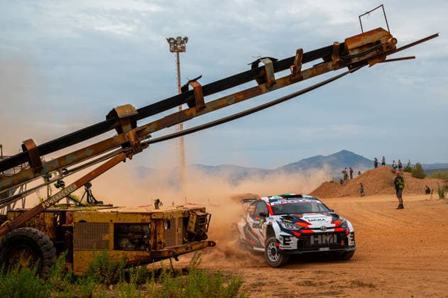 FIA WRC, Motorsport Rallye, WM 2026: Rally Italia Sardegna - Day 1 Matteo Fontana (ITA) and Alessandro Arnaboldi (ITA) on a Toyota GR Yaris Rally2 in action during the FIA WRC RALY ITALIA SARDEGNA in Alghero, Italy on 1-4 October, 2026. Algero Sardinia Italy  Copyright: xFedericoxManonix originalFilename:manoni-rallyita261001_npD2w.jpg