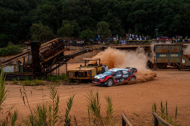 FIA WRC, Motorsport Rallye, WM 2026: Rally Italia Sardegna - Day 1 Martins Sesks (LAT) and Renars Francis (LAT) on a Ford Puma Rally1 in action during the FIA WRC RALY ITALIA SARDEGNA in Alghero, Italy on 1-4 October, 2026. Algero Sardinia Italy  Copyright: xFedericoxManonix originalFilename:manoni-rallyita261001_npicP.jpg