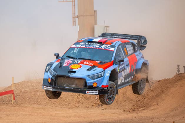 FIA WRC, Motorsport Rallye, WM 2026: Rally Italia Sardegna - Day 1 Adrien Fourmaux (FRA) and Alexandre Coria (FRA) on a Hyundai i20 N Rally1 in action during the FIA WRC RALY ITALIA SARDEGNA in Alghero, Italy on 1-4 October, 2026. Algero Sardinia Italy  Copyright: xFedericoxManonix originalFilename:manoni-rallyita261001_npUgH.jpg