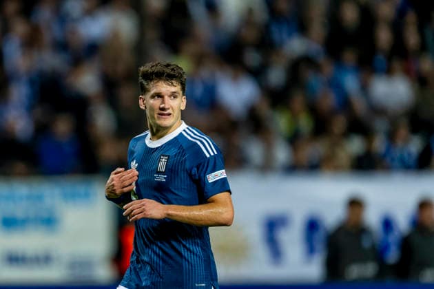 THESSALONIKI - Griekenland forward Christos Tzolis during the UEFA Nations League match between Griekenland and Nederland at Toumba Stadion on 1 October 2026 in Thessaloniki, Griekenland. (Photo by DeFodi Images) -