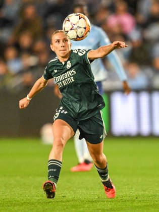 Manchester City Women v Real Madrid Women UEFA Womens Champions League Elisa Senb of Real Madrid women during the UEFA Womens Champions League match at Joie Stadium, Manchester 01 10 2026 UK Newspapers OUT Copyright: xKarlxVallantinex FIL-24020-0024
