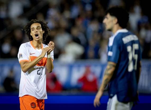THESSALONIKI - Gjivai ZechiÃ«l of the Netherlands during the UEFA Nations League match between Greece and the Netherlands at Toumba Stadium on October 1, 2026, in Greece. KOEN VAN WEEL ANP xVIxANPxSportx xxANPxIVx 571123696 originalFilename: 571123696.jpg