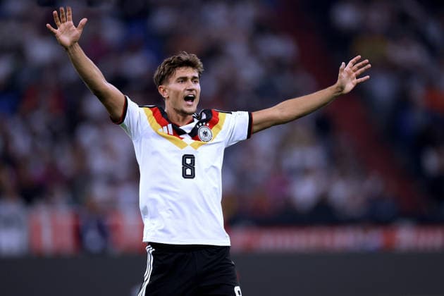 BISCHOF Tom Team Deutschland UEFA Nations League Saison 2026 - 2027 Spiel Deutschland - Serbien 2 : 0 01.10.2026 Muenchen DFL REGULATIONS PROHIBIT ANY USE OF PHOTOGRAPHS as IMAGE SEQUENCES and or QUASI-VIDEO Copyright: xLacixPerenyix
