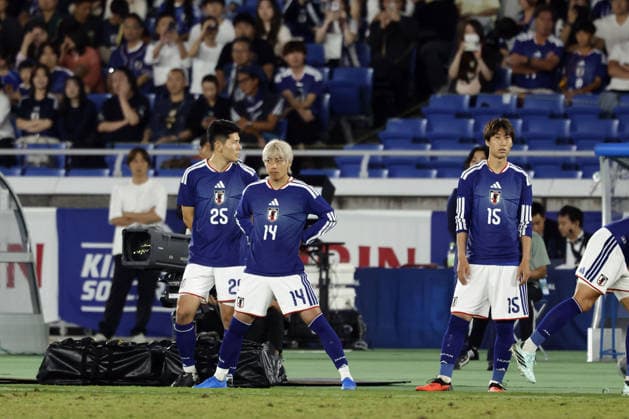 (L to R) Junnosuke Suzuki, Junya Ito, Daichi Kamada (JPN), OCTOBER 1, 2026 Soccer : KIRIN Cup 2026 match between Japan 0-0 (PK 5-4) Ecuador at International Stadium Yokohama, Kanagawa, Japan. Noxthirdxpartyxsales  aflo_352419175 ATSUSHIxTOKUMARUx