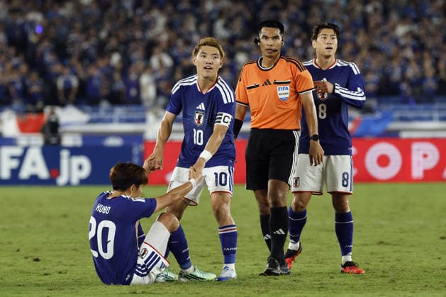 (L to R) Takefusa Kubo, Ritsu Doan, Yuito Suzuki (JPN), OCTOBER 1, 2026 Soccer : KIRIN Cup 2026 match between Japan 0-0 (PK 5-4) Ecuador at International Stadium Yokohama, Kanagawa, Japan. Noxthirdxpartyxsales  aflo_352419190 ATSUSHIxTOKUMARUx