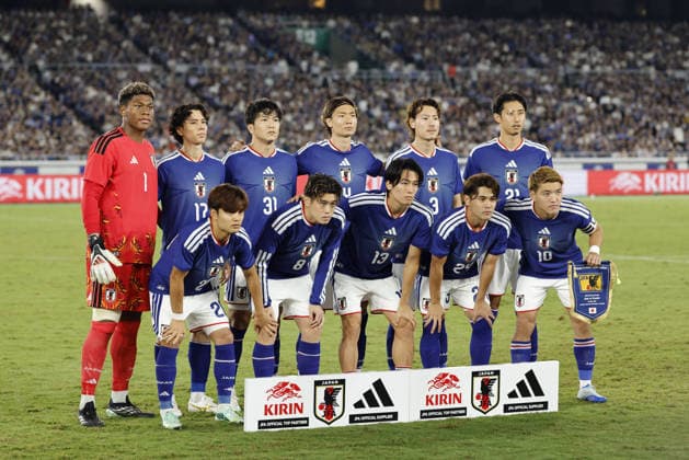 Japan team group, Mannschaftsbild, Totale line-up (JPN), OCTOBER 1, 2026 Soccer : KIRIN Cup 2026 match between Japan 0-0 (PK 5-4) Ecuador at International Stadium Yokohama, Kanagawa, Japan. Noxthirdxpartyxsales  aflo_352419208 ATSUSHIxTOKUMARUx